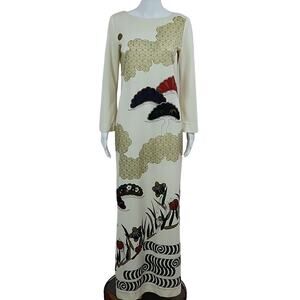 Vintage Alfred Shaheen Maxi Dress Size 10
